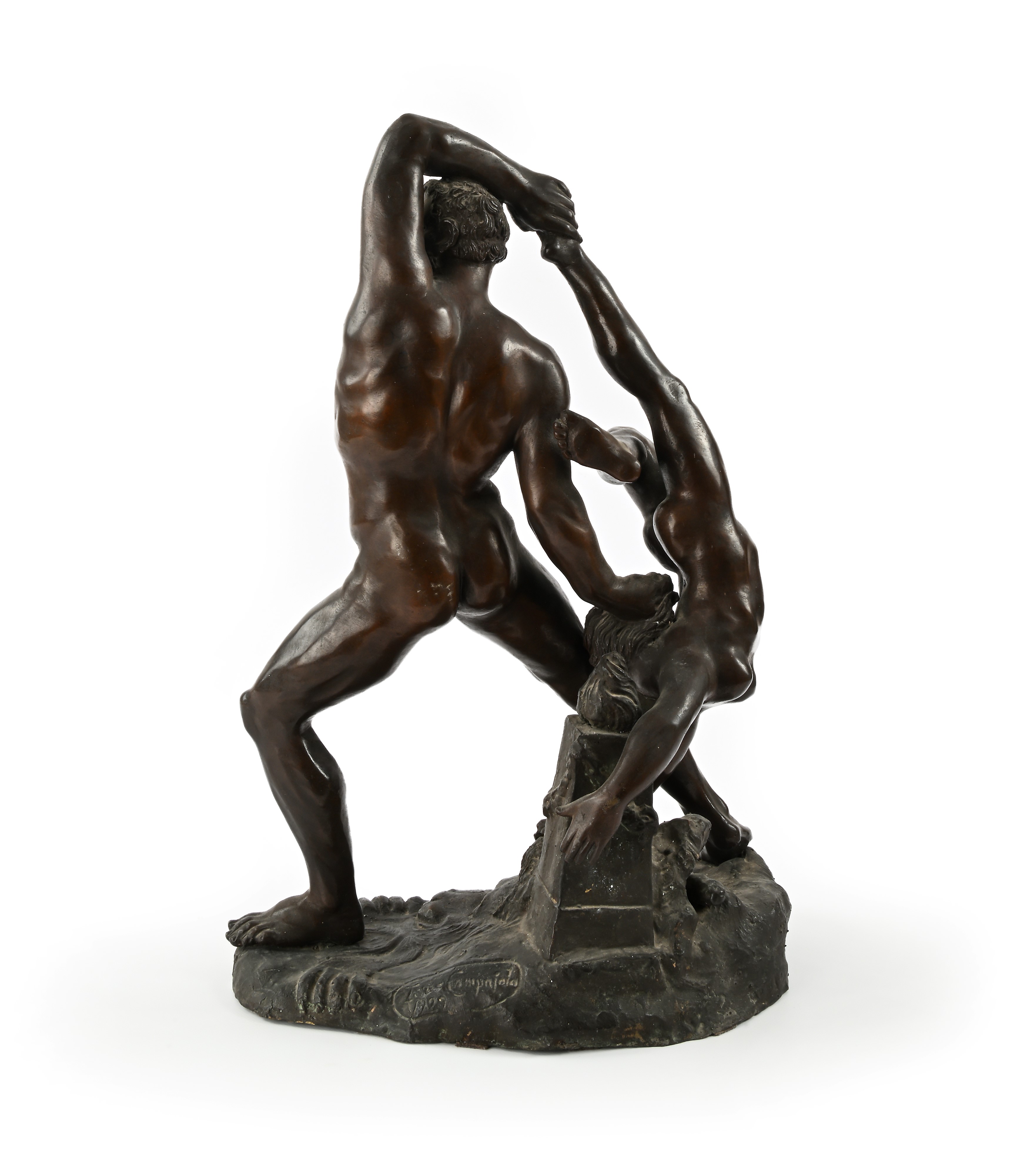 Tommaso Campaiola - Ercole e Lica, bronzo