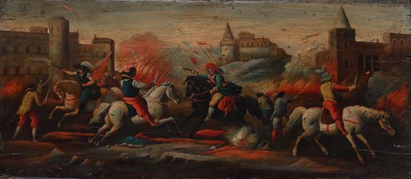 Scena di battaglia tra cavallerie