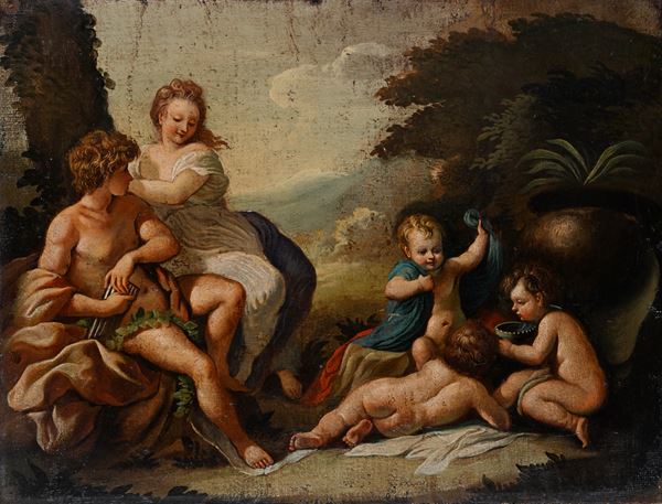 Pan e Siringa con amorini