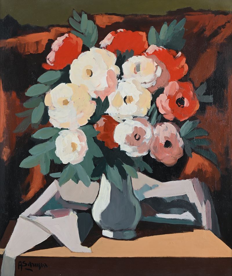 Achille Sdruscia - Vaso di fiori