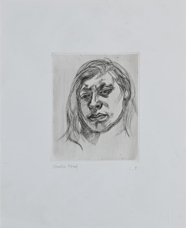 Lucian Freud - Head of a Girl II