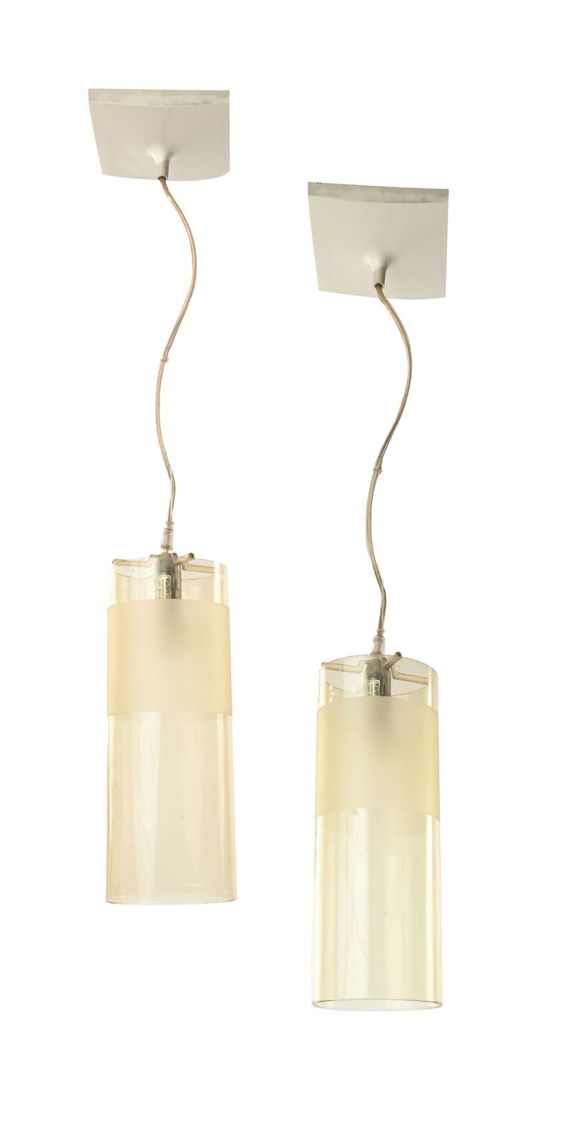 Lotto di due lampade a sospensione modello Easy prod. Kartell
