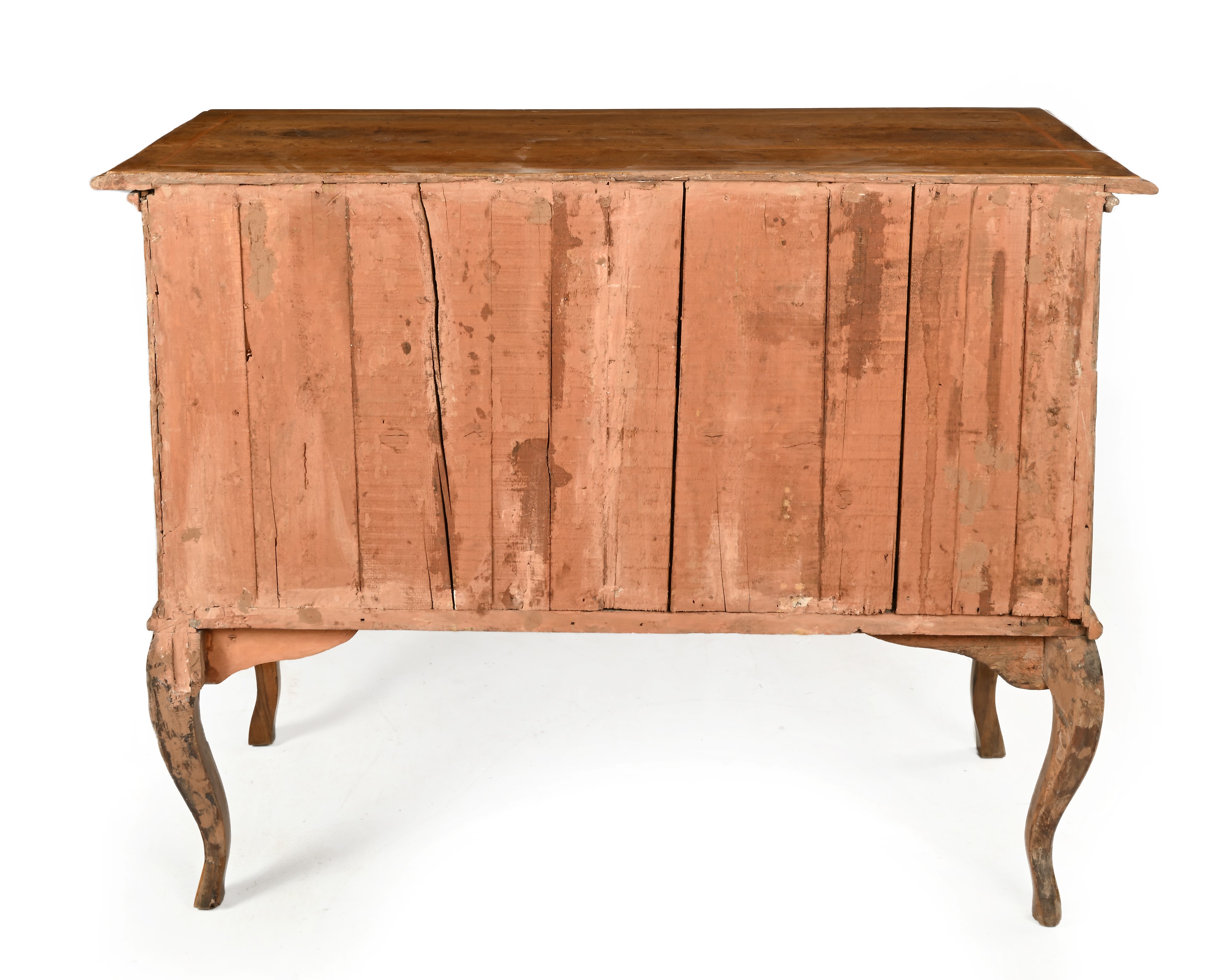 Cassettone in noce con filettature, dimensioni cm 91x118x51