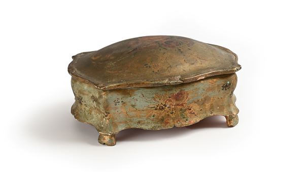 Cofanetto portagioie in legno dipinto  - Auction Time Auction - Antiques: Furniture, Accessories and Porcelain - Casa d'Aste Arcadia