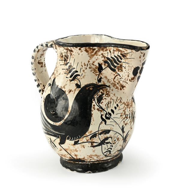 Boccale "panata" in maiolica, Viterbo o Tuscia, XVI secolo