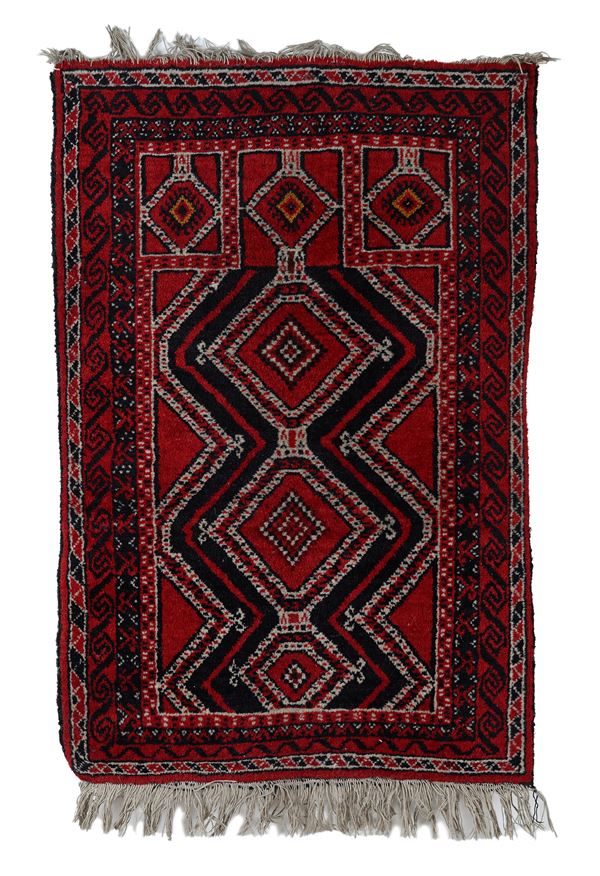 Tappeto turkmeno a medaglioni (Yomut/Tekke), Asia Centrale, fine XIX – inizi XX secolo