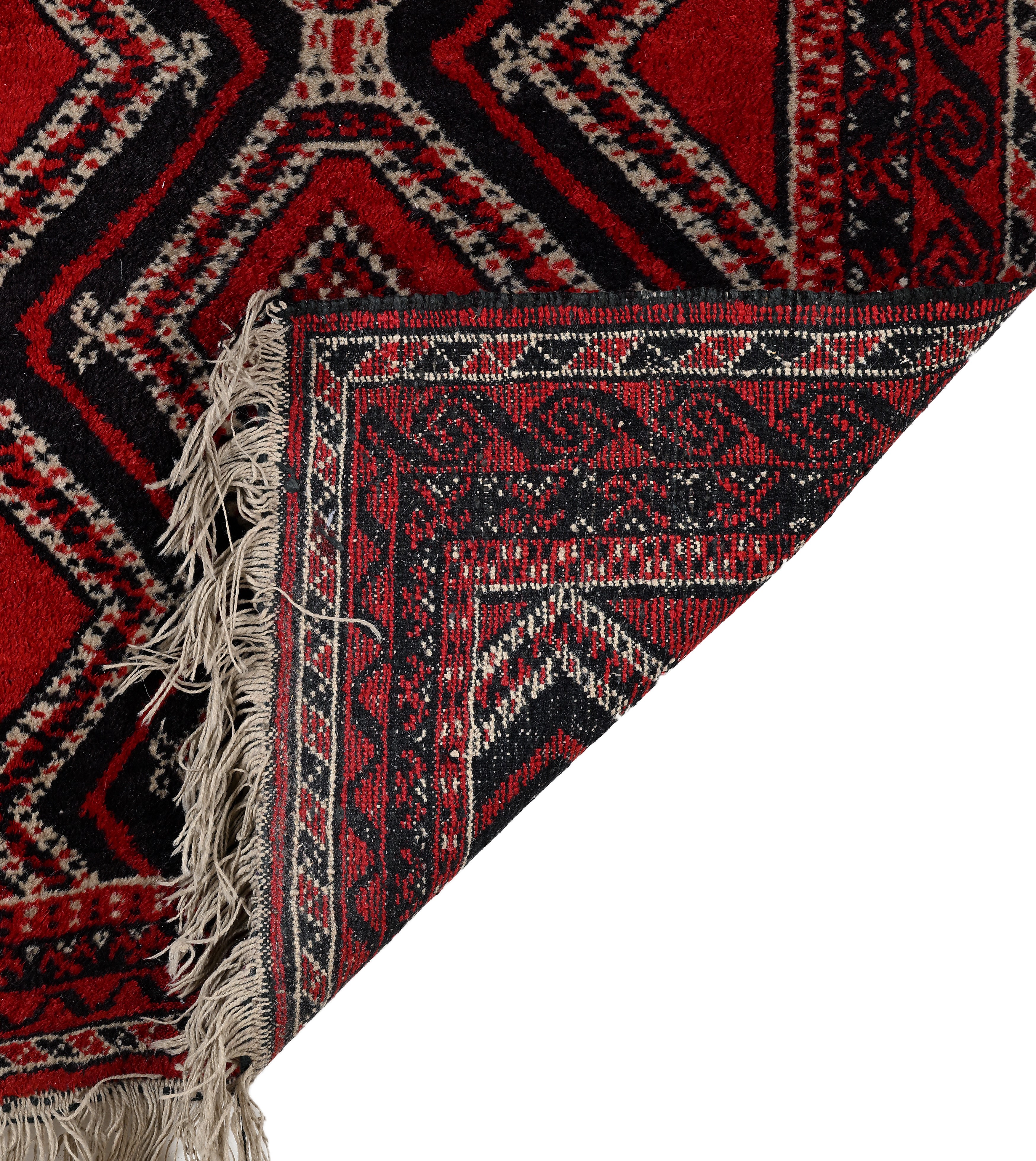 Tappeto turkmeno a medaglioni (Yomut/Tekke), Asia Centrale, fine XIX – inizi XX secolo