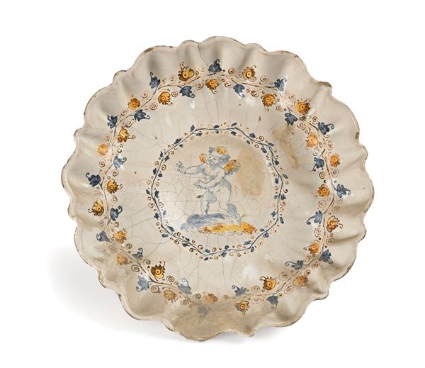 Crespina in maiolica bianca, Faenza, XVIII secolo