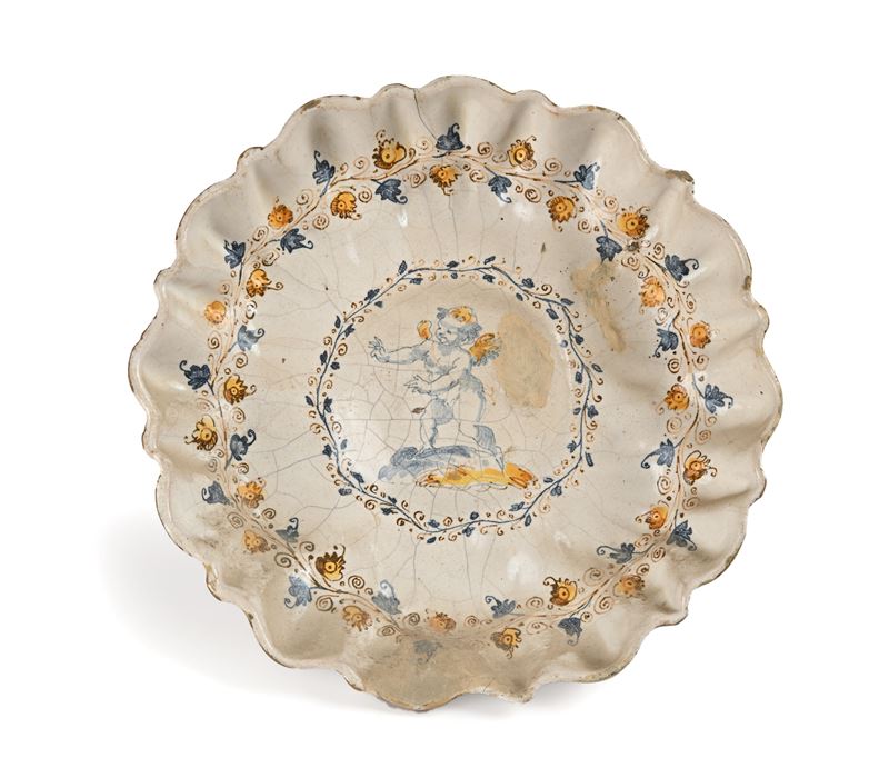 Crespina in maiolica bianca, Faenza, XVIII secolo