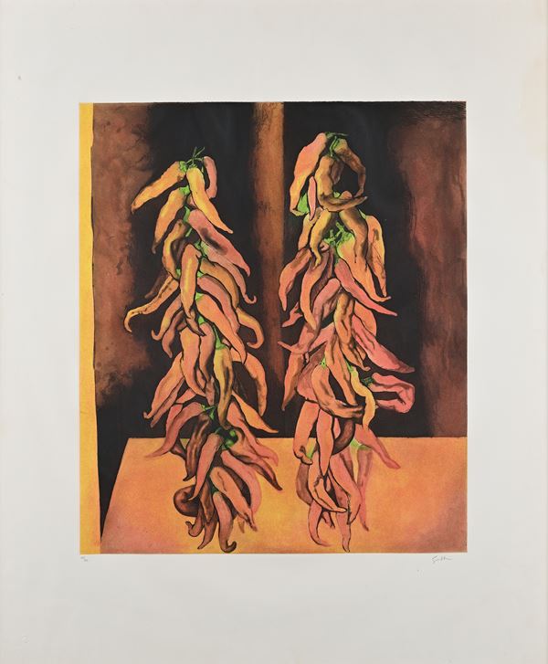 Renato Guttuso - Peperoni rossi