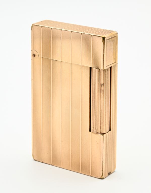 Dupont - Accendino in metallo placcato in oro giallo 20M