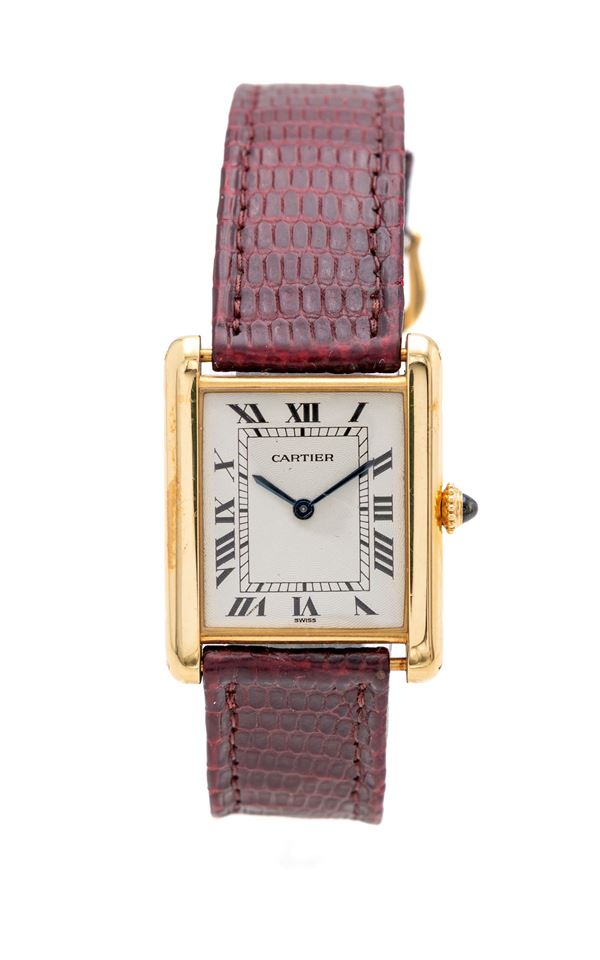 Cartier Tank - Orologio da polso da donna in oro.