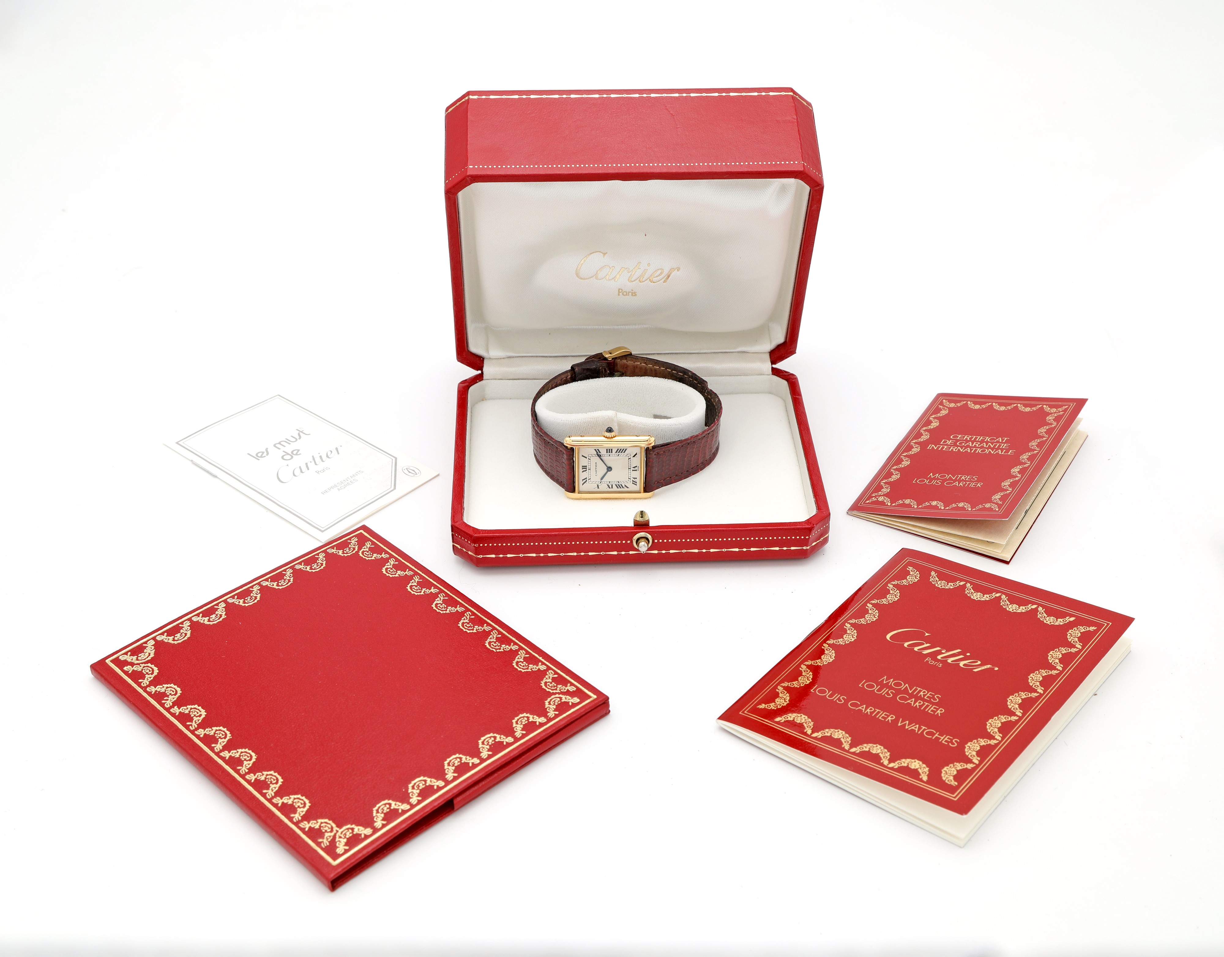 Cartier Tank - Orologio da polso da donna in oro.