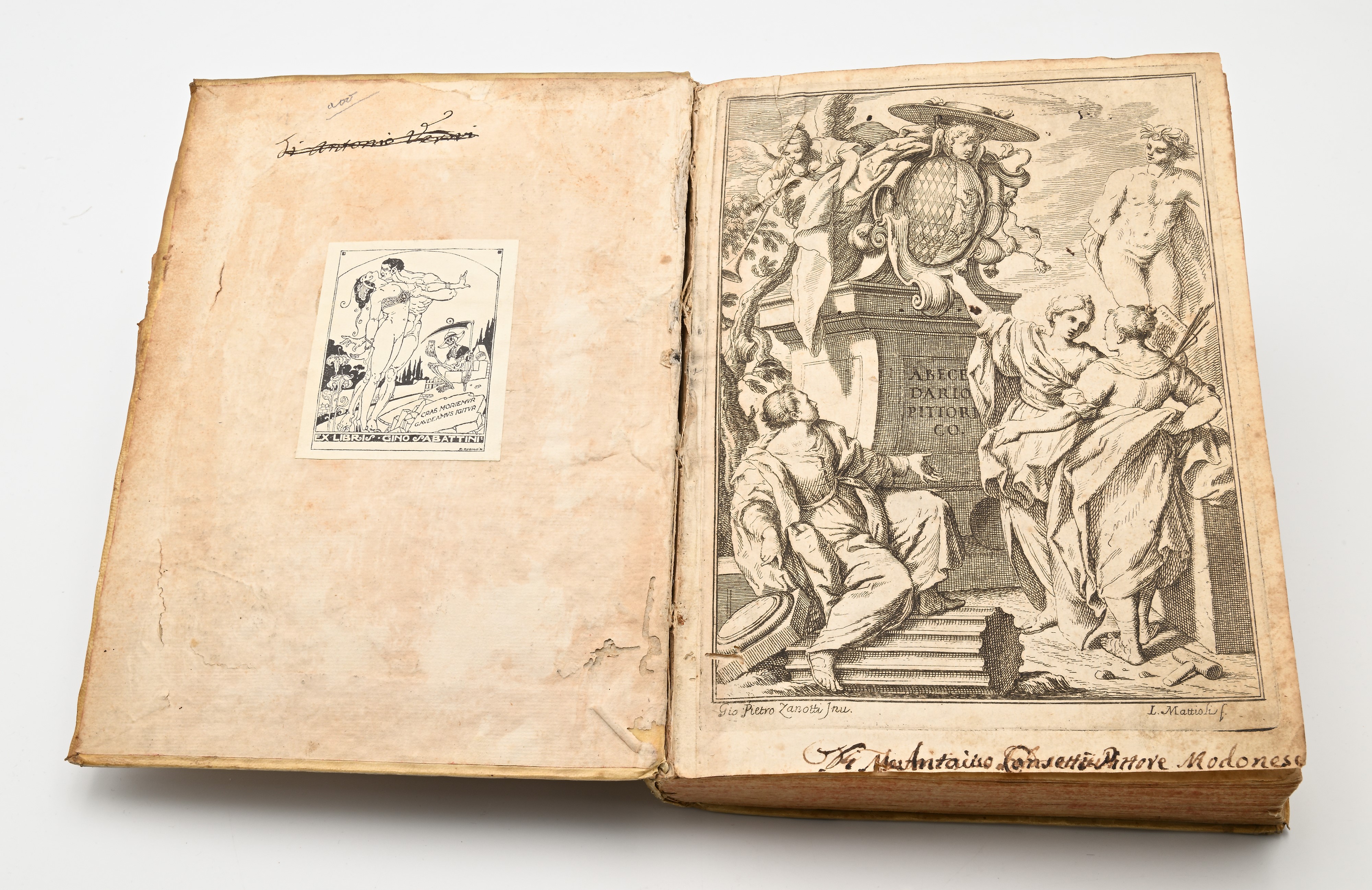 Pellegrino Antonio Orlandi - Abecedario Pittorico nel quale compendiosamente sono descritte le Pa...