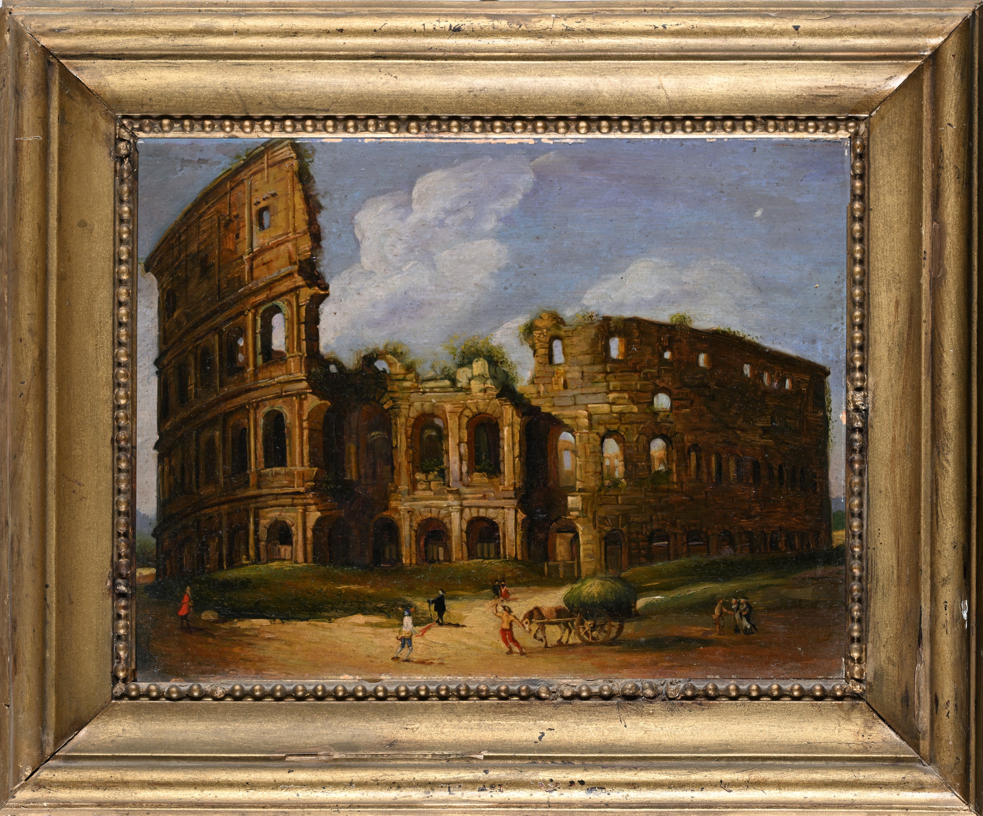 Capriccio architettonico con personaggi - Colosseo