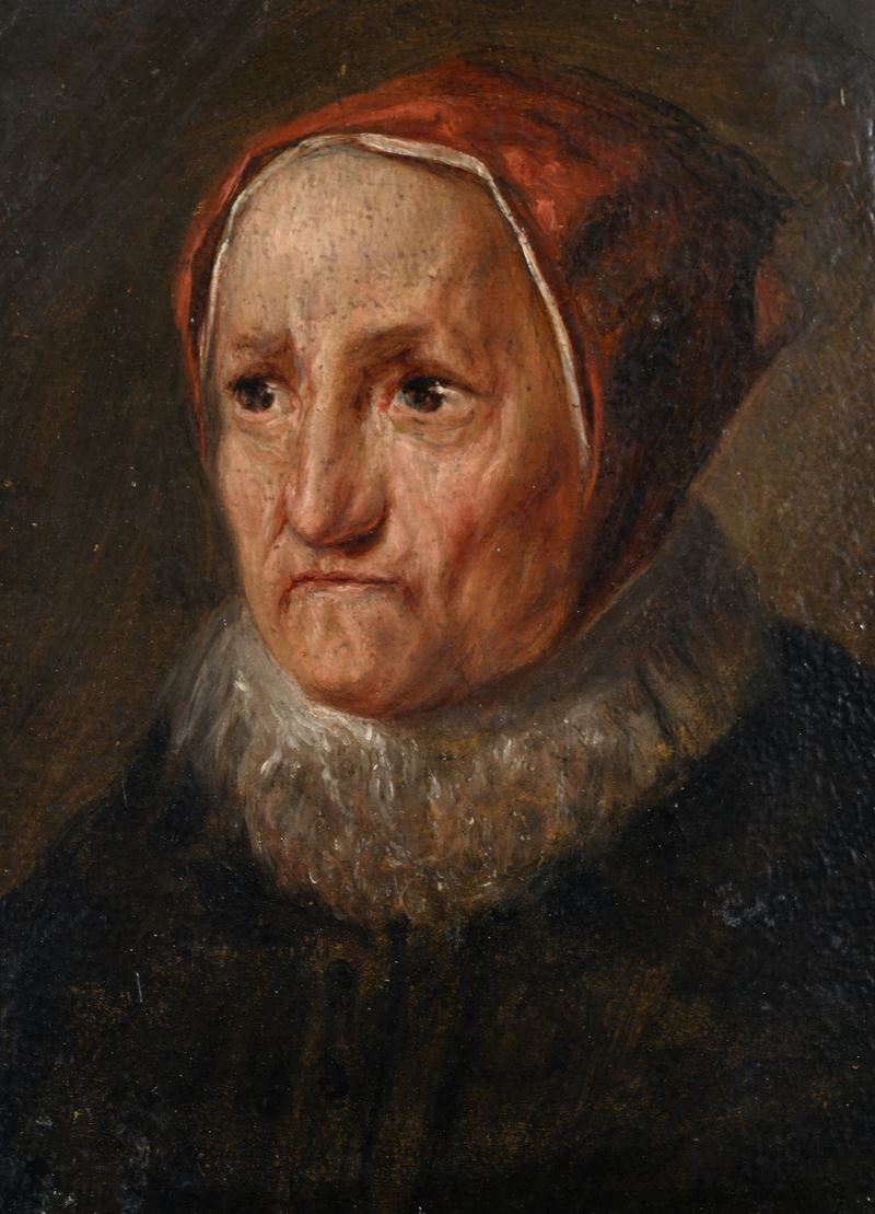 Ritratto di anziana - allegoria