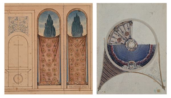 Studio di Vetrata - Studio per Cupola