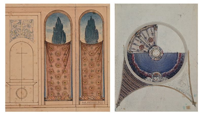 Studio di Vetrata - Studio per Cupola