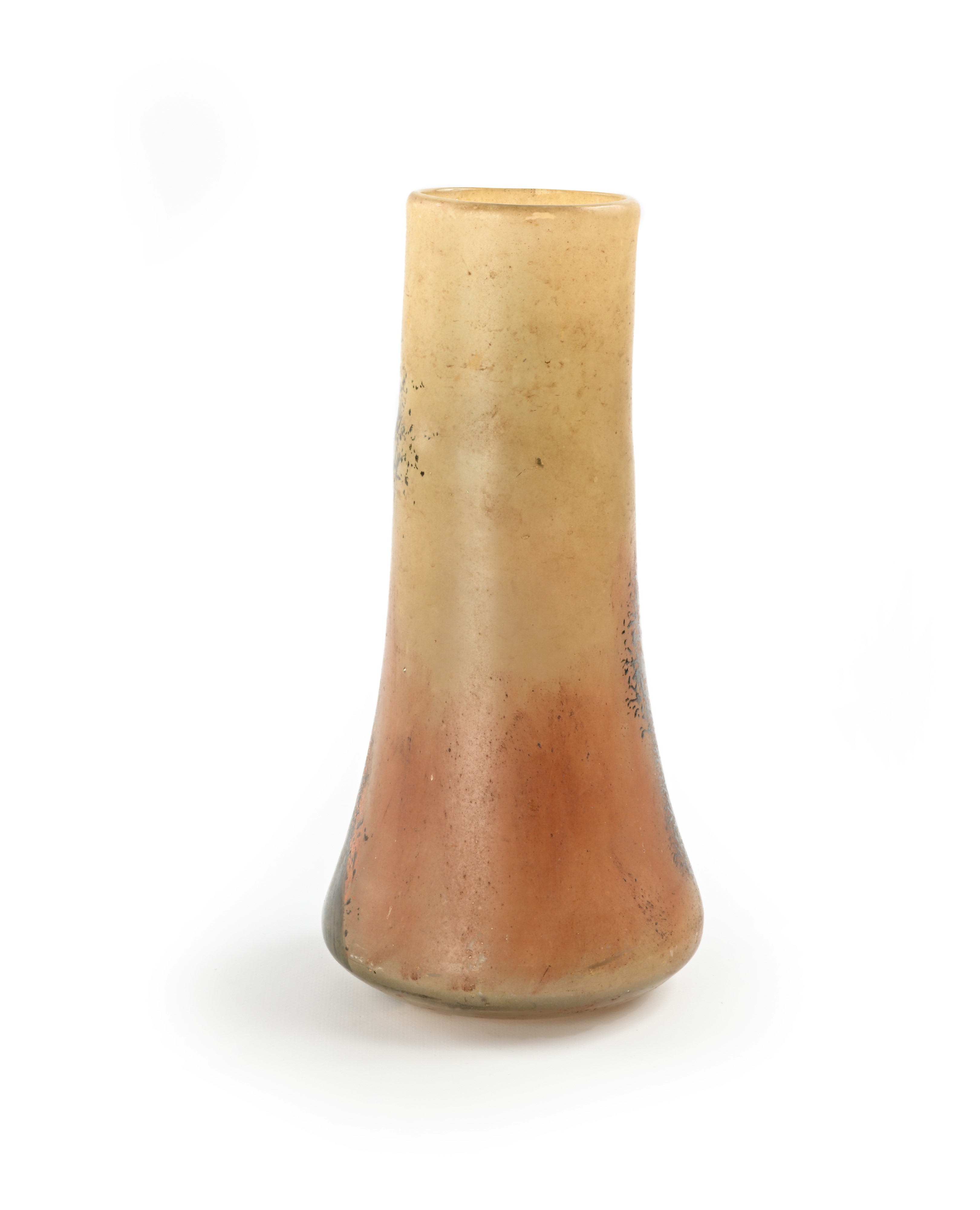 Vaso francese, Vaso in vetro inciso all'acido con paesaggio lacustre