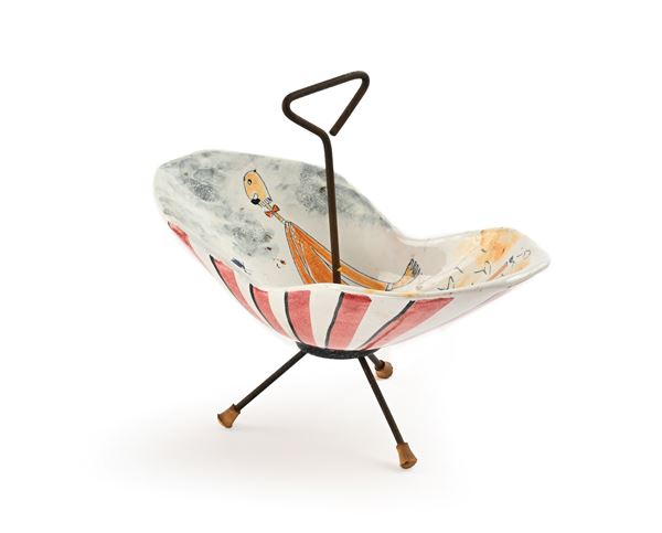 Porta bon bon in ceramica