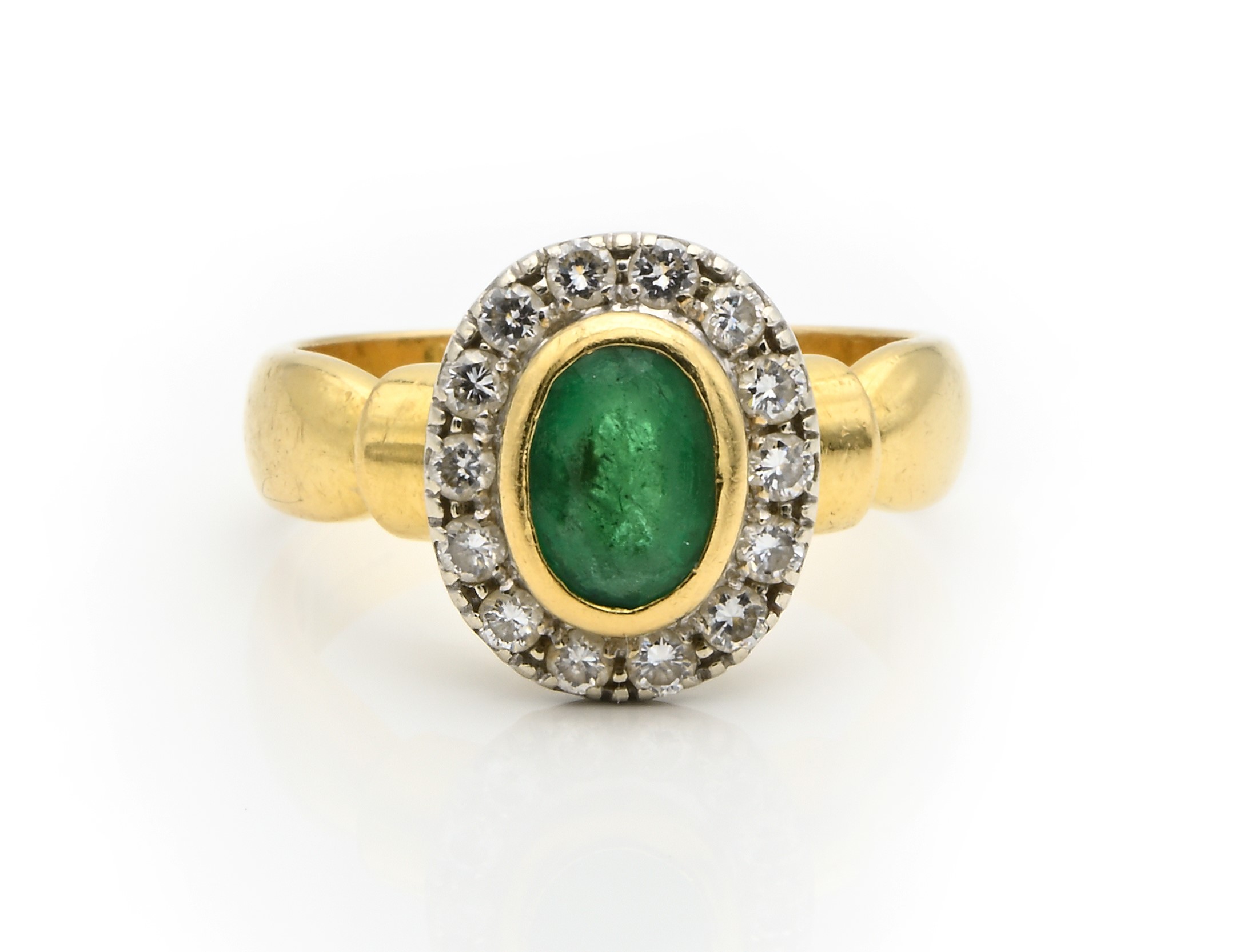 Salvini anello in oro, smeraldo e brillanti