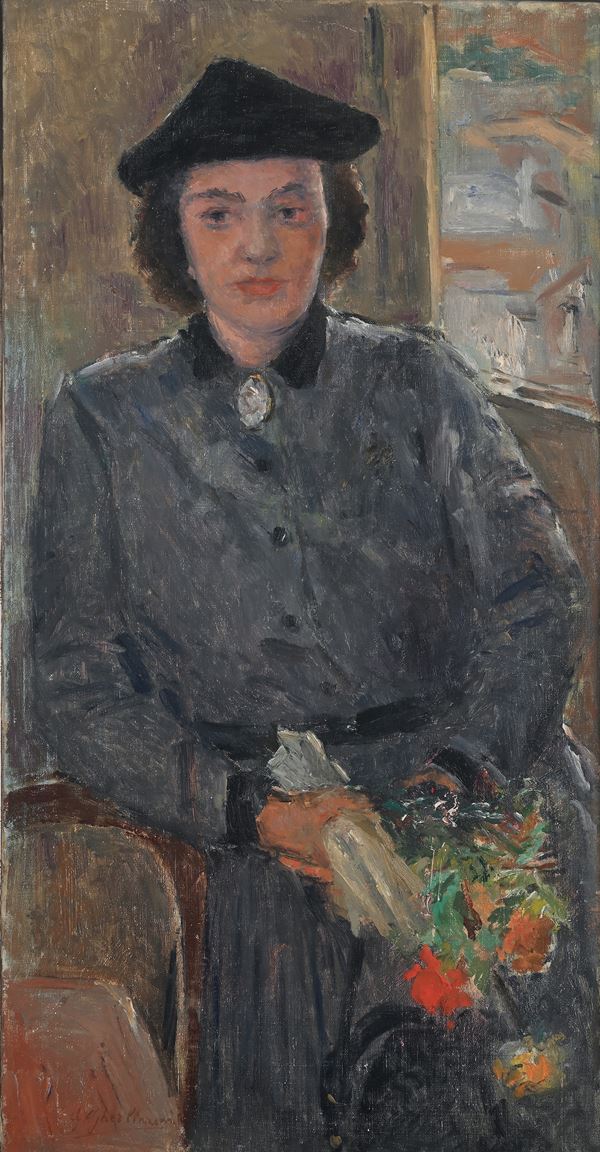 Guelfo Gherlinzoni - Ritratto di Elisa Gherlinzoni Romanini