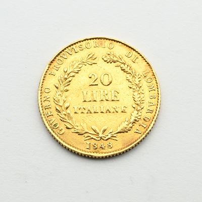 20 Lire, Governo provvisorio di Lombardia (1848)