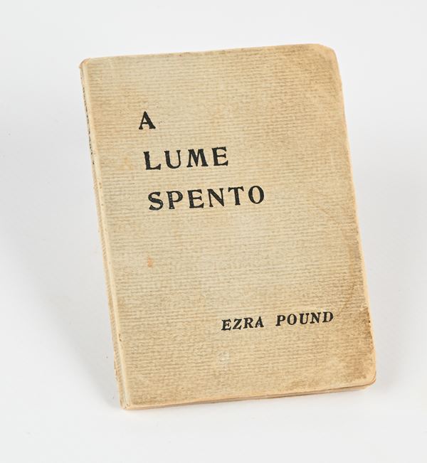 Ezra Pound - A lume spento 1908-1958. Edizione a cura di Vanni Scheiwiller in 2.000 copie numerate, ns. n.1485