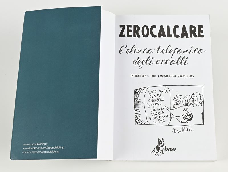 Zerocalcare, L'elenco telefonico degli accolli - Edizione con disegno vignetta autografato