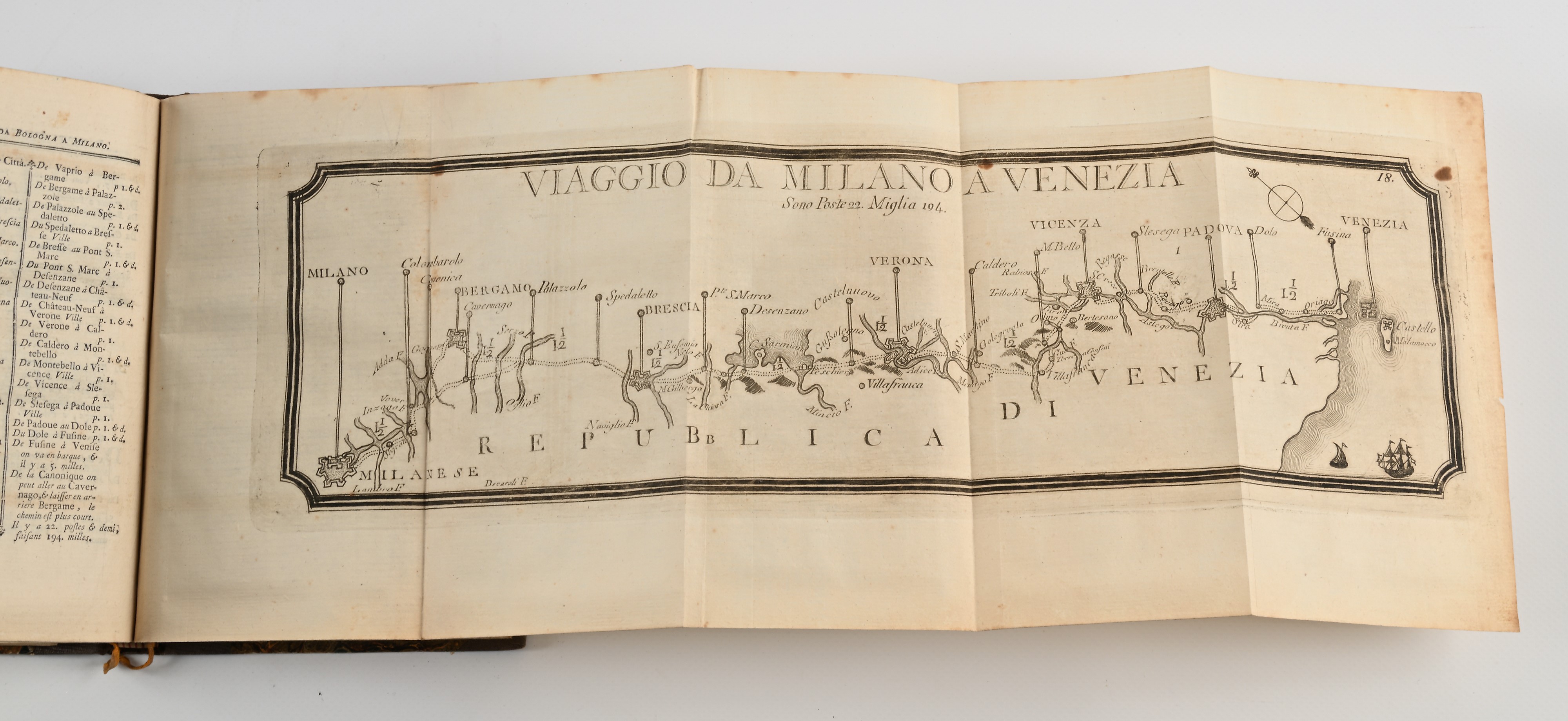 Guida per il viaggio d'Italia in Posta Nuova Edizione con li cambiamenti nelle Poste, ed accresci...