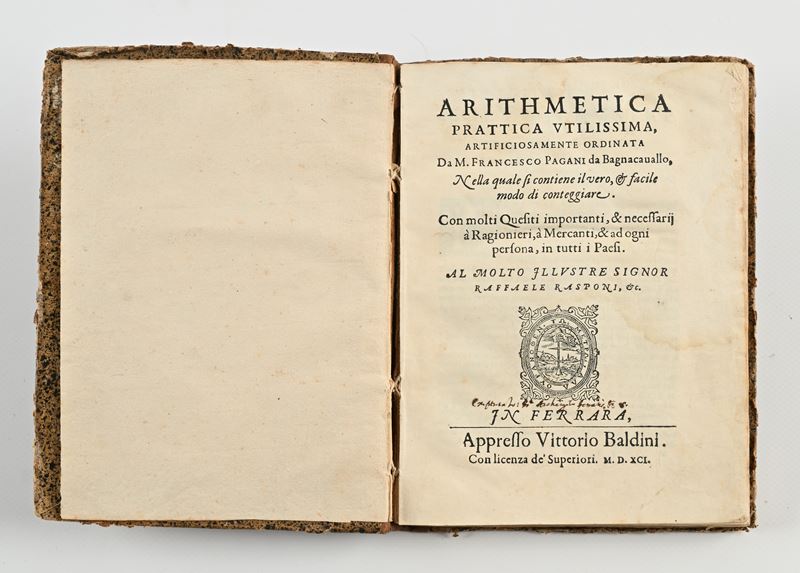 Francesco Pagani - Arithmetica prattica utilissima artificiosamente ordinata