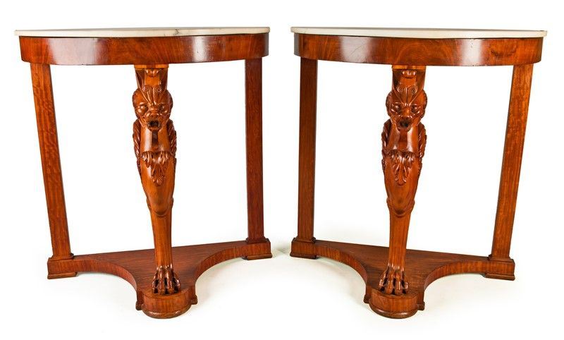 Coppia di Console a Demilune