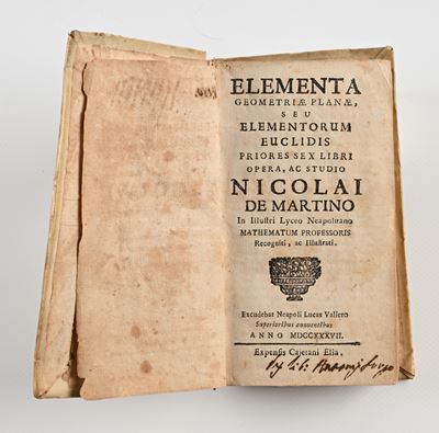 Nicola De Martino, Elementa Geometriae Planae seu elementorum Euclidis priores sex libri, 1737
