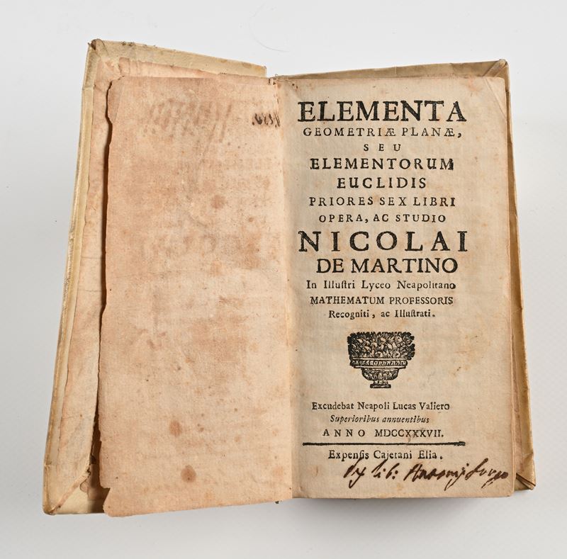 Nicola De Martino, Elementa Geometriae Planae seu elementorum Euclidis priores sex libri, 1737