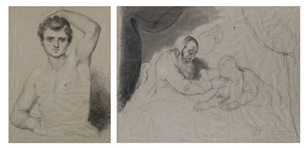 Recto: Studio per Napoleone - Verso: Isacco benedice Giacobbe