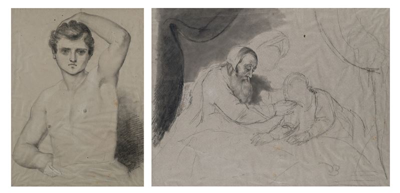 Recto: Studio per Napoleone - Verso: Isacco benedice Giacobbe