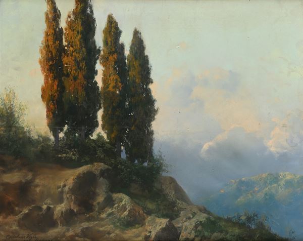 Coriolano Vighi - Veduta dei colli bolognesi