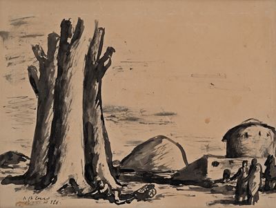 Paesaggio inchiostro su carta (1928)