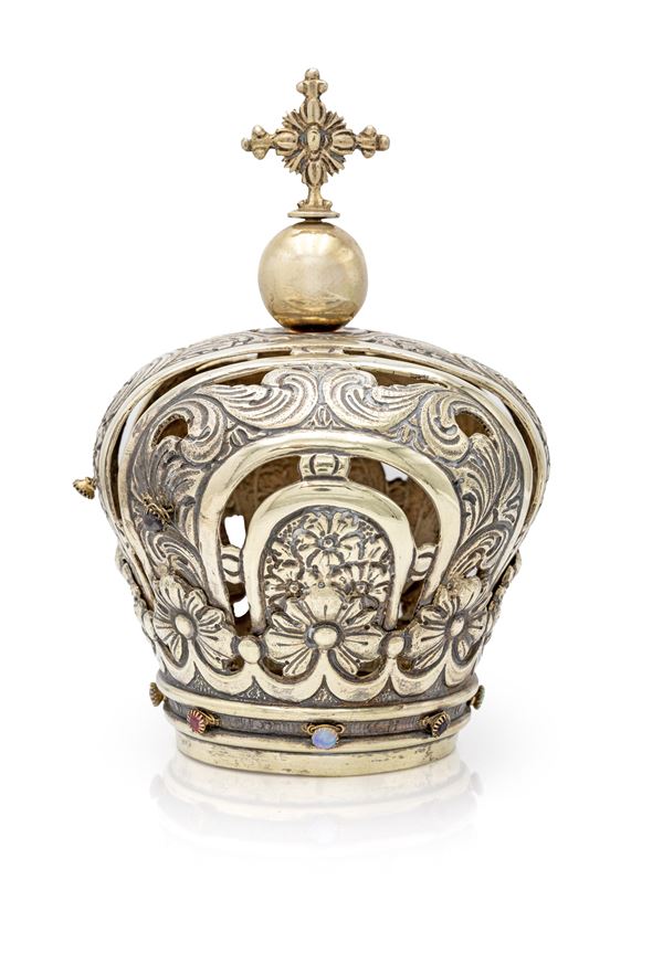 Corona imperiale in argento per statua sacra