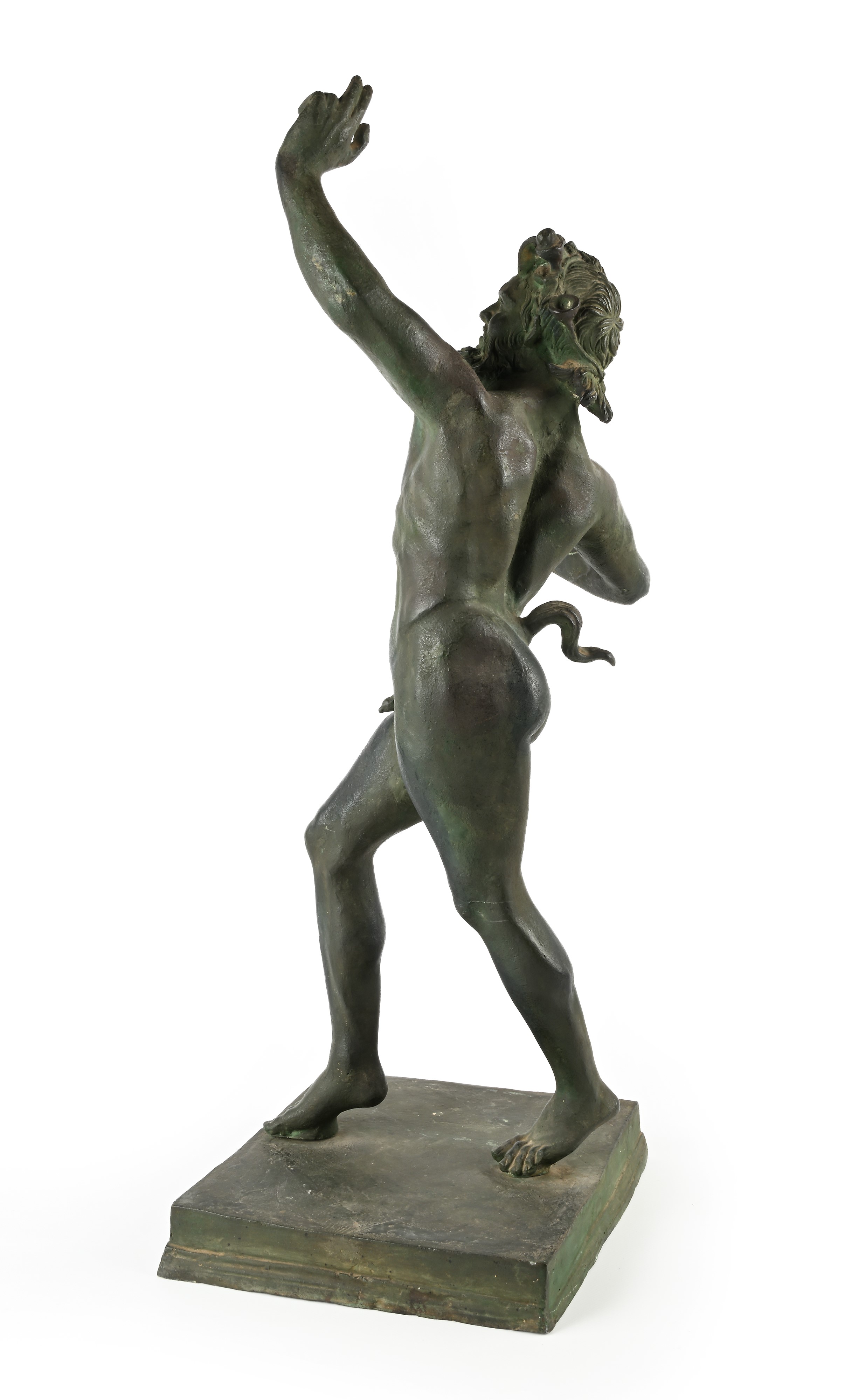 Fauno danzante, bronzo patinato, inizi XX secolo