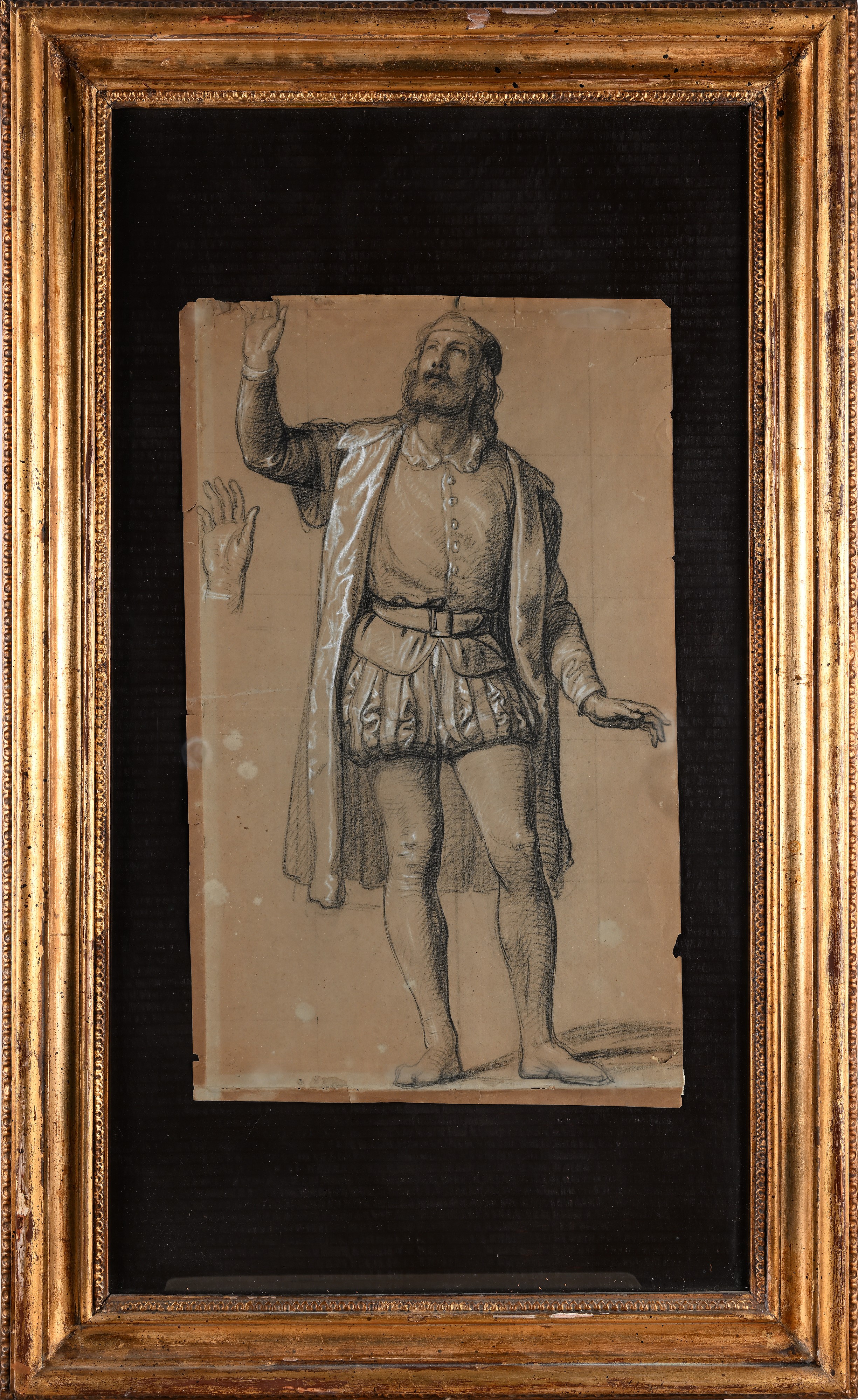 Studio di figura antica con studio di mano