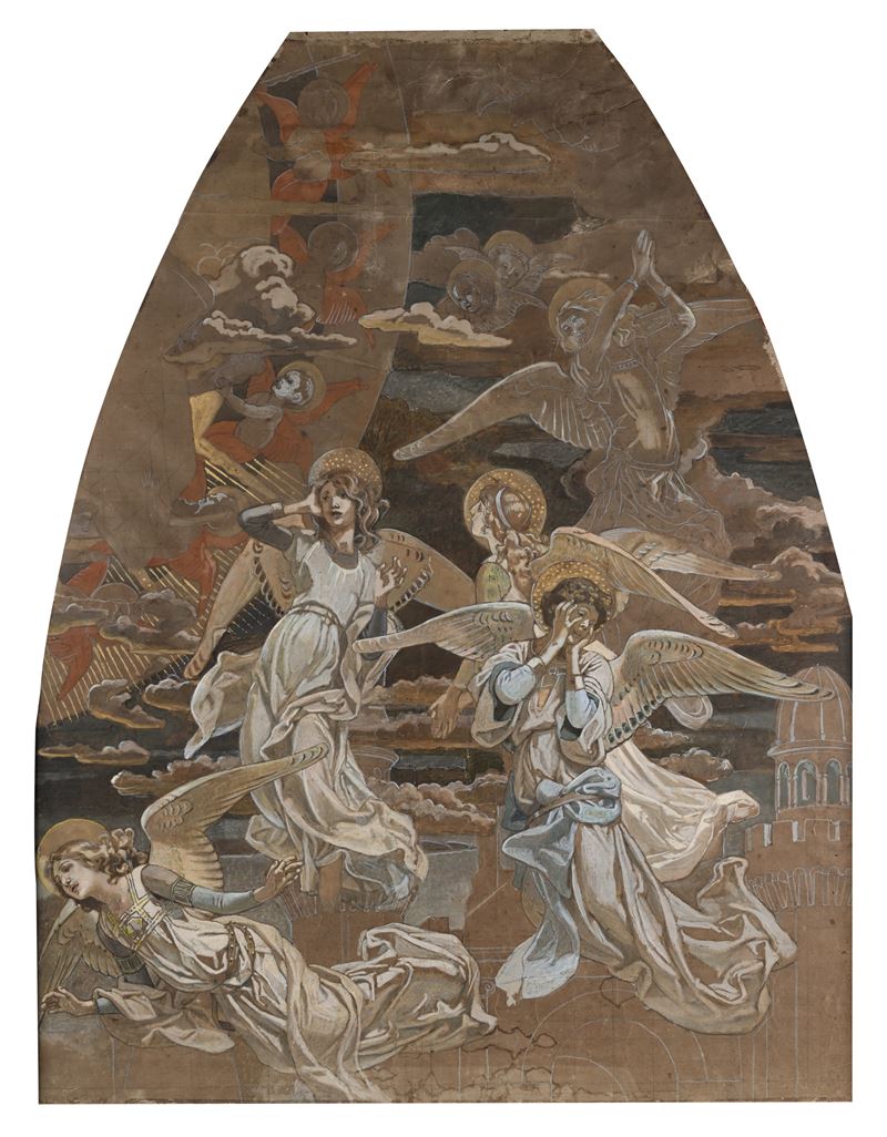 Studio di angeli (probabilmente Giudizio Universale)