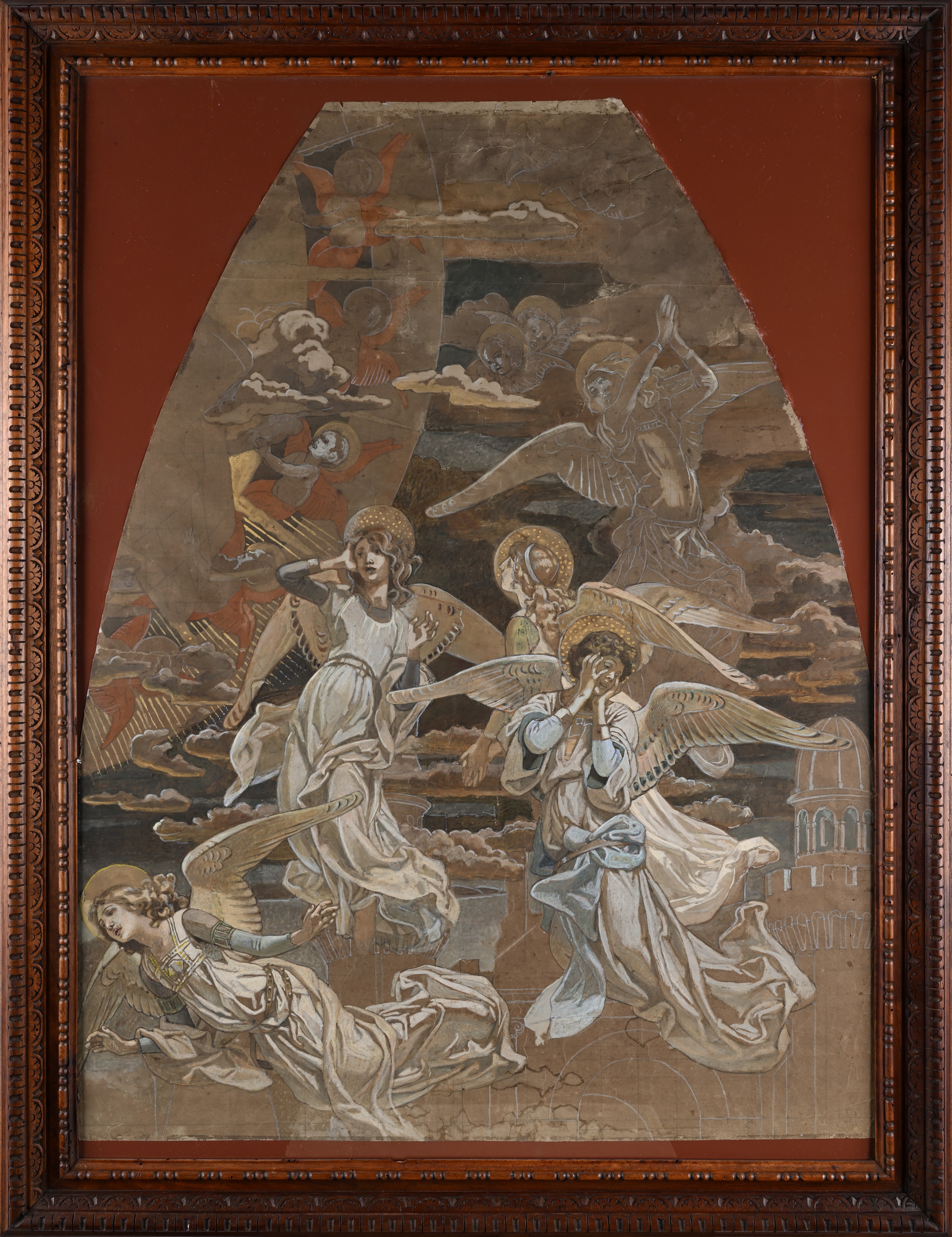 Studio di angeli (probabilmente Giudizio Universale)