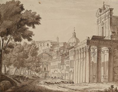 Tempio di Antonino e Faustina nel Campo Vaccino di Roma