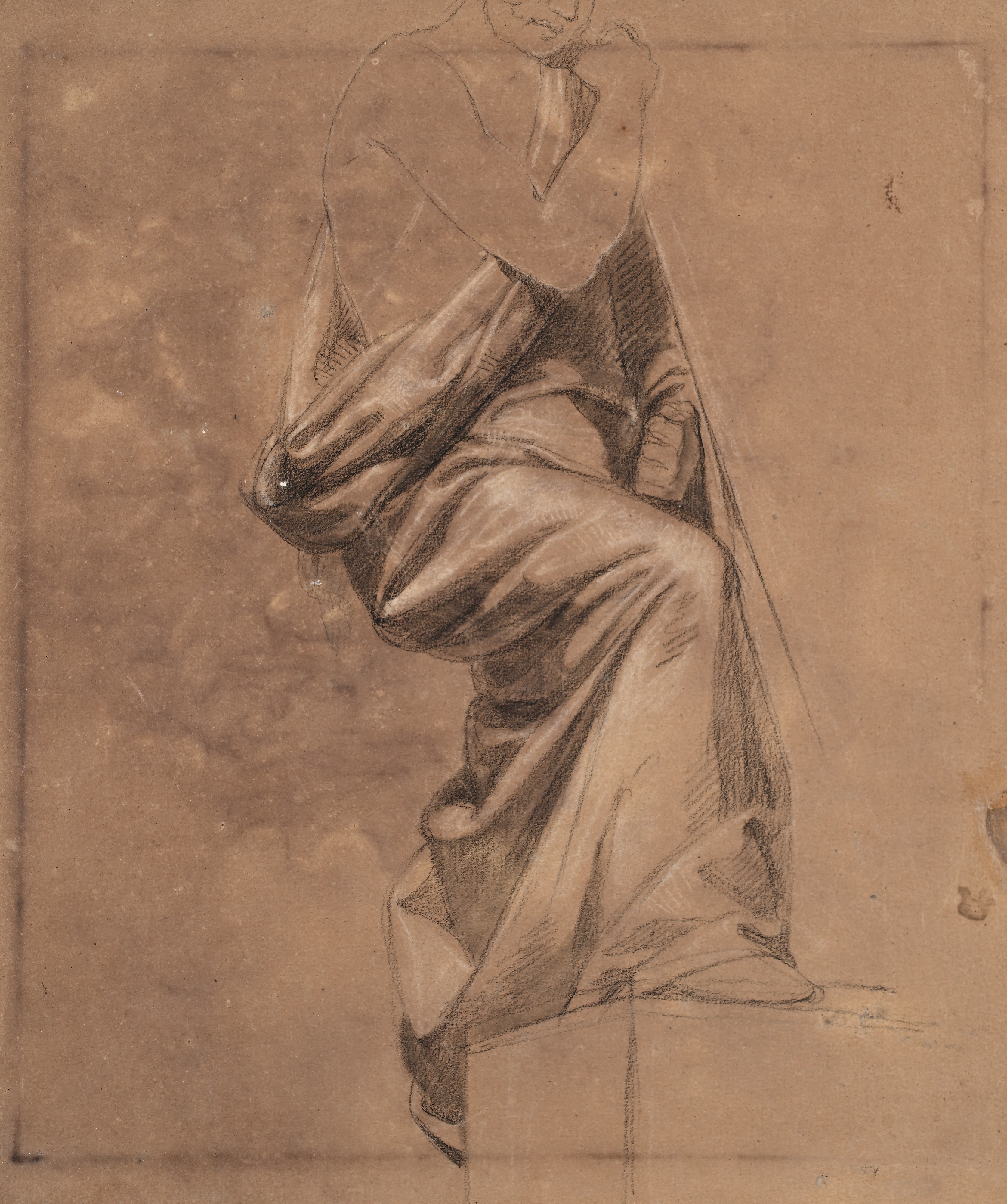 Francesco Coghetti - Recto: Il Sogno di Giacobbe; Verso: Studio accademico