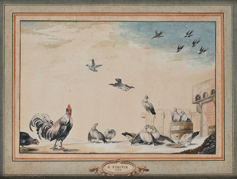 Nicolaas Struyk - Nicolaas Struyck, Veduta di animali da cortile