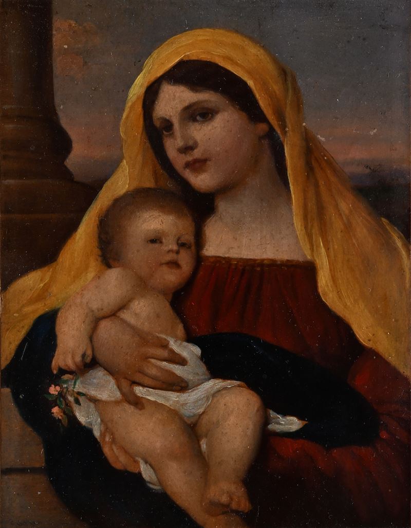 Gabriel Cornelius Von Max - Studio per Madonna con Bambino