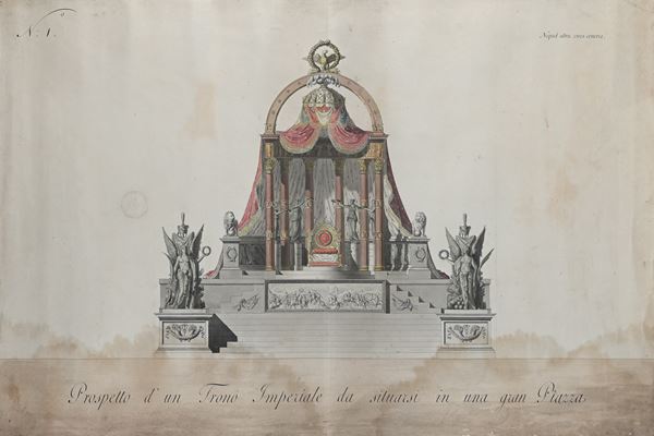 Prospetto d'un Trono Imperiale da situarsi in una gran Piazza