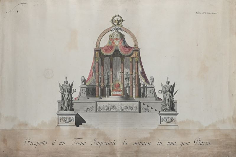 Prospetto d'un Trono Imperiale da situarsi in una gran Piazza