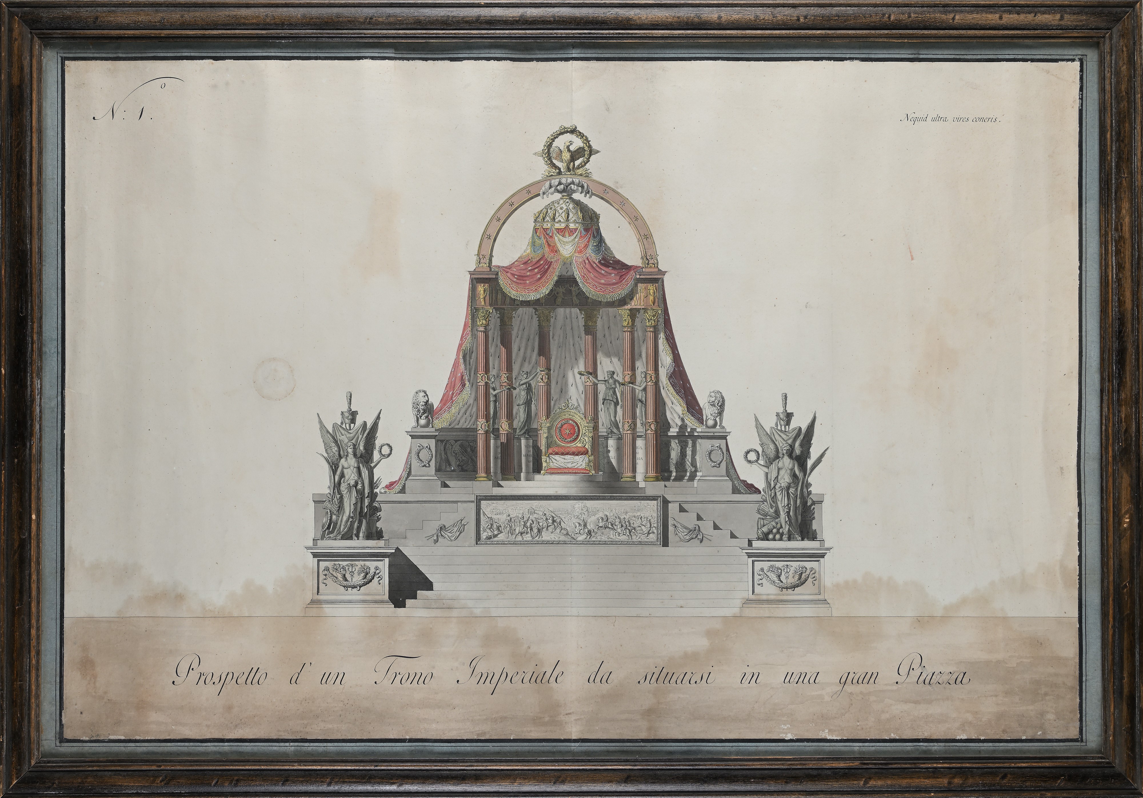 Prospetto d'un Trono Imperiale da situarsi in una gran Piazza